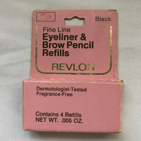 VINTAGE REVLON COLLECTIBLE FINE LINE EYE BROW PENCIL EYELINER BLACK - Picture 1 of 5